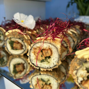 Crispy tayerblad tempeh rol